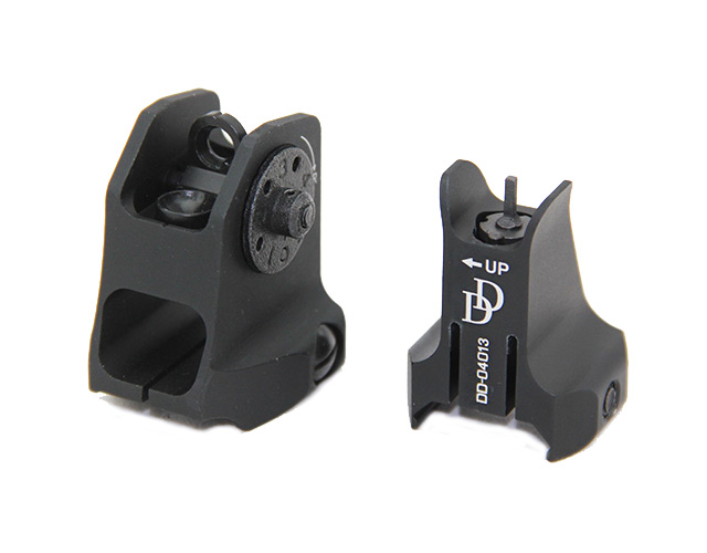 Tactical DD Front and Rear Sight Black